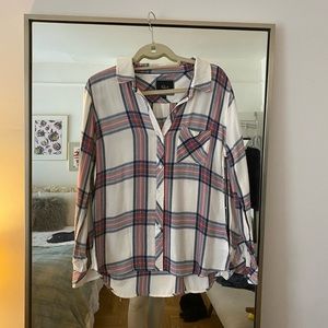 Rails plaid button down shirt